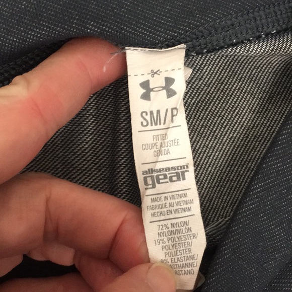 Under Armour gray Capri leggings Sz SM/P - Picture 3 of 4